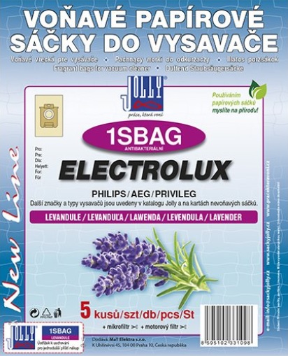 Papírové sáčky do vysavače 1SBAG s vůní levandule
