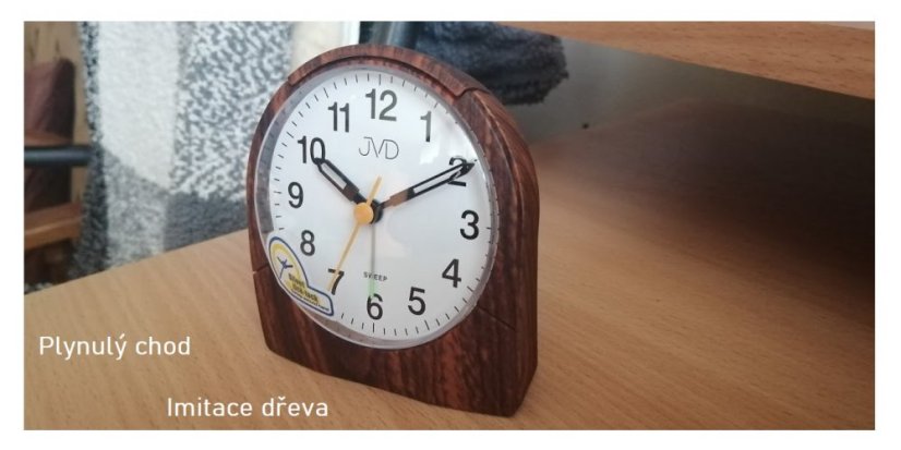Budík s plynulým chodem JVD SRP889.4