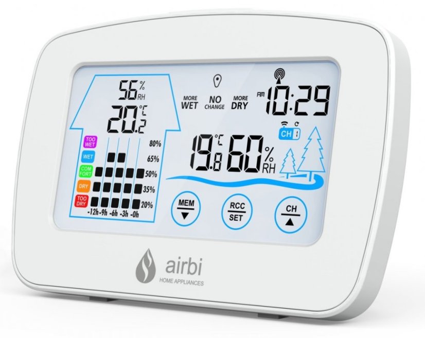 Bezdrátový teploměr s vlhkoměrem Airbi CONTROL