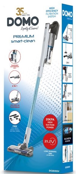 Tyčový vysavač 2v1 25.2 V Li-Ion DOMO DO2035SV