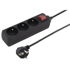 Prodlužovací kabel (3m, 3x zásuvka) s vypínačem Konnoc DX-3FS