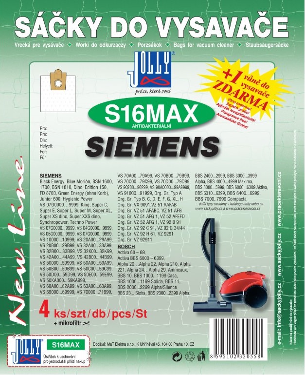 Sáčky do vysavače S16 Max