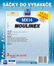 Papírové sáčky do vysavače MX14