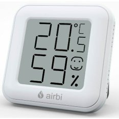 Pokojový teploměr a vlhkoměr Airbi SMILE - bílý