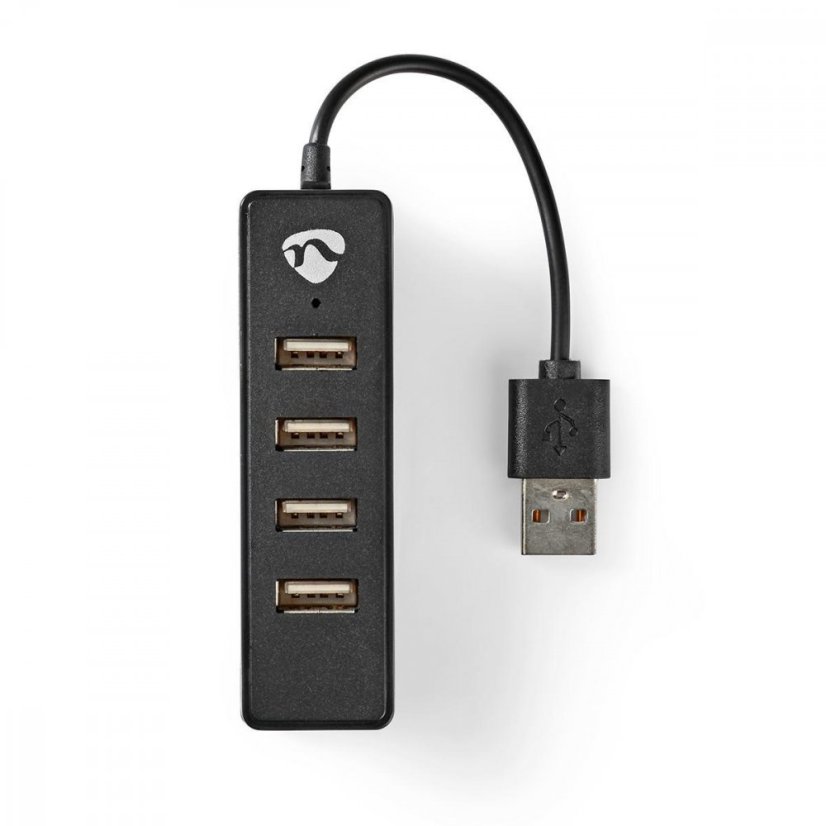 Rozbočovač USB Nedis UHUBU2420BK