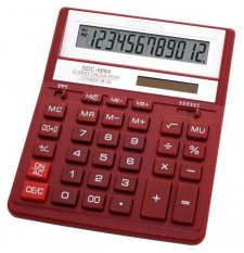Stolní kalkulátor s obchodními funkcemi Citizen SDC-888XRD red
