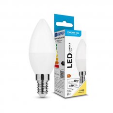 LED žárovka se závitem E14 (4,9W svítí jako 40W) - teplá bílá