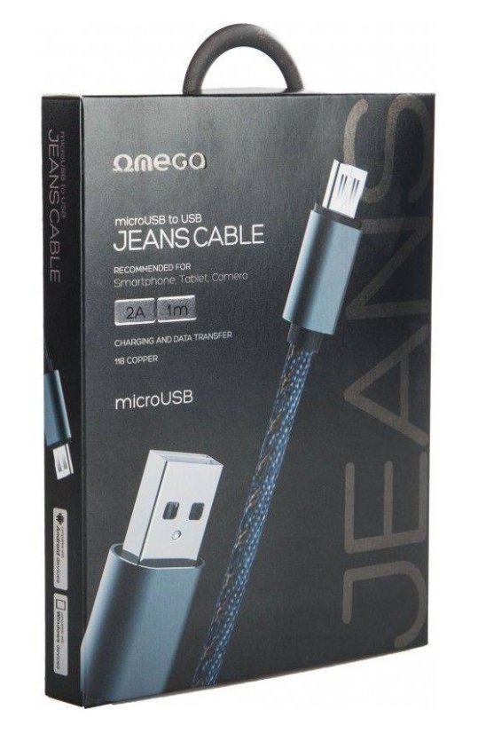 Nabíjecí a datový kabel USB – micro USB 2A 1m OUFBB7MBL