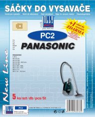 Papírové sáčky do vysavače PC2