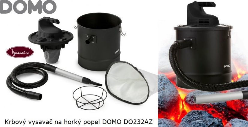 Krbový vysavač na horký popel DOMO DO232AZ