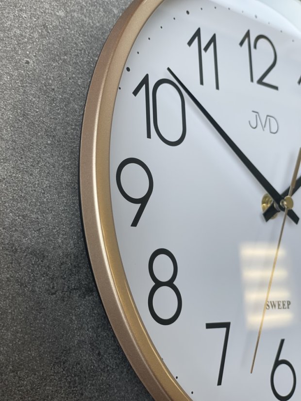 Nástěnné hodiny s plynulým chodem JVD HX2487.1