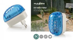 Lapač hmyzu 1W/20m² do elektrické zásuvky Nedis INKI110CBK1