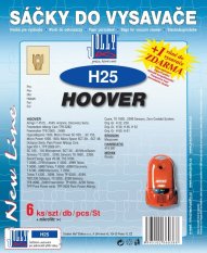 Papírové sáčky do vysavače H25 - Jolly