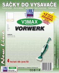 Sáčky do vysavače VORWERK - Kobold VK 135, VORWERK - Kobold VK 136, VORWERK - Org. Gr. FP 135, VORWERK - Org. Gr. FP 136