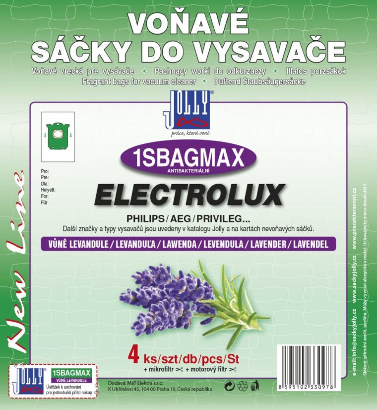 Sáčky do vysavače 1SBAG MAX s vůní levandule