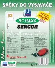 Sáčky do vysavače SC1 Max