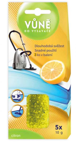 Vůně do vysavače - citron - perličky
