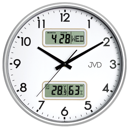 Nástěnné hodiny s plynulým chodem JVD DH239.1