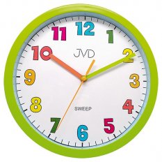 Dětské nástěnné hodiny s plynulým chodem 25cm JVD HA46.4